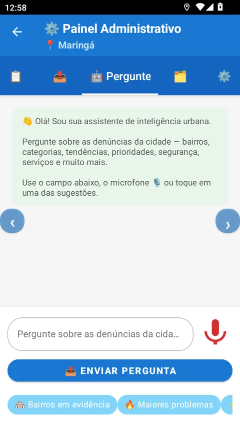 Assistente de inteligência artificial urbana